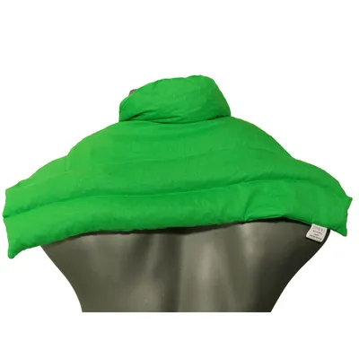 Produktbild von Traubenkernkissen Schulter & Nackenkissen mit Kragen. Nacken Wärmekissen, Körnerkissen - Wärme und Kälte (froschgrün, Traubenkerne)