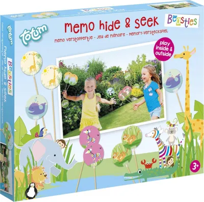 Productafbeelding van Totum Beasties Memo, geheugenspel met verstoppertje, speelgoed, vanaf 3 jaar
