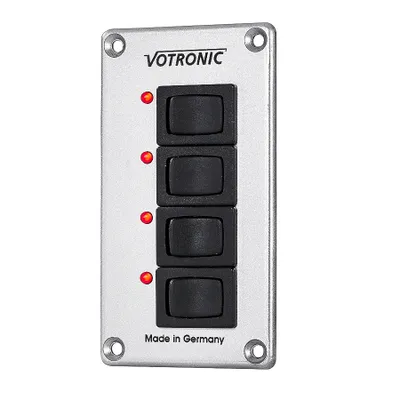 Obrázok produktu pre Votronic 1287 Spínací panel 4 S 8A ON/OFF s LED ovládaním obytný autobus nákladný automobil