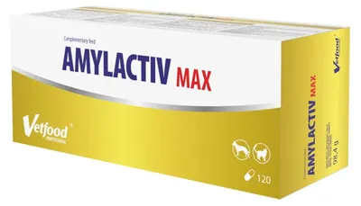 Immagine prodotto di VetFood Amylactiv MAX supporto dei processi digestivi per cane e gatto 120 capsule