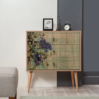 Produktbild von Skye Decor, Trio - 727, Kommode, Sonoma-Eiche, 100 % MELAMINBESCHICHTETE SPANPLATTEN, 80 x 40 x 90 cm