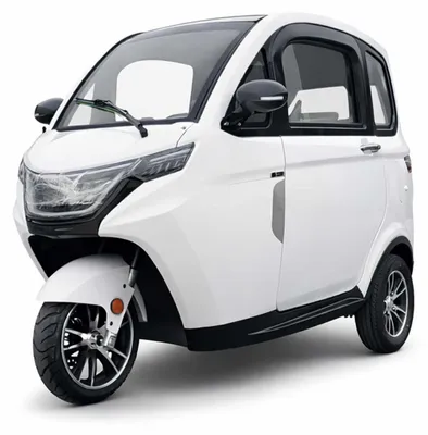 Produktbild von E-Kabinenroller 'Urban Hopper Cabin Pro' – 2 Geschwindigkeiten: 25/45 km/h, bis zu 80 km Reichweite, 2 kW, Blei-Gel-Akku, Höchstgeschwindigkeit:45 km/h, Fahrzeugfarbe:Weiss