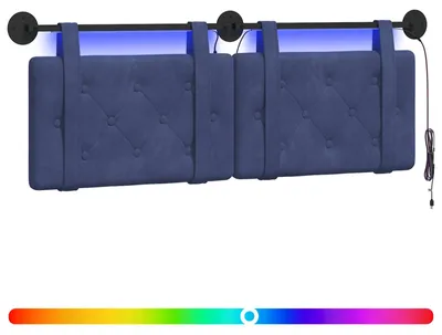 Produktbild von Hängendes Kopfteil Mit LED Licht Polizeiblau Samt