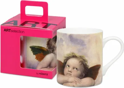 Immagine prodotto di Könitz Becher Madonna Sistina - Raffael, in Geschenkbox, Bone China, Braun, 400 ml, 11 5 004 2802