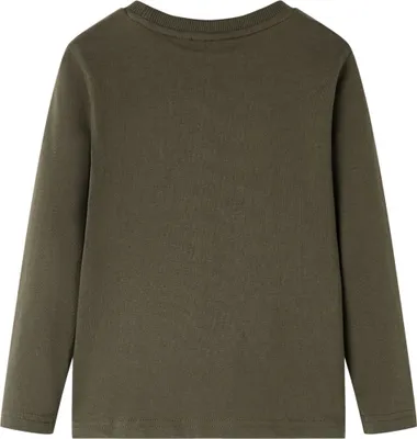 Immagine prodotto di vidaXL Bambini camicia a maniche lunghe kaki 128