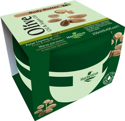 Immagine prodotto di Herbolive Burro Corpo Olio di Oliva e Argan 250ml