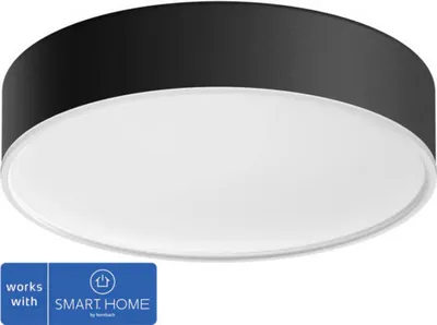 Produktbild von Philips Hue White Ambiance Enrave Deckenleuchte S Schwarz 1200lm inkl DS