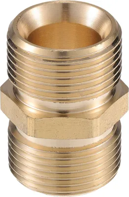 Produktbild von Hochdruckreiniger-Anschluss, 14mm M22x1.5 männlicher Adapter aus Messing Schraubenschlauchanschluss Universal für Hochdruckreiniger in Kupferton