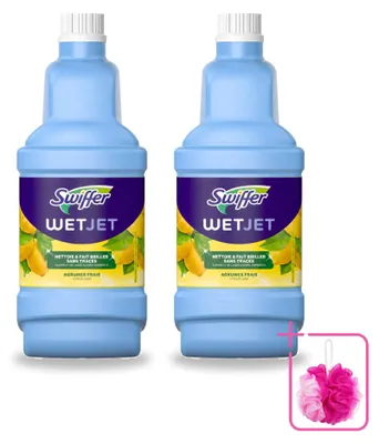 Produktbild von 2 x Swiffer WetJet Bodenreinigungsset – All-in-One Wischsystem – 1,25 L - Sparpackung - 2 Stücke