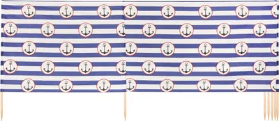 Image de Brise-vent et brise-vue Ladeheid Strand LAEX001 (rayures/ancres - 7,4 m)