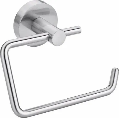 Obrázok produktu pre Držiak na toaletný papier, chrómovaný, montáž na stenu bez vŕtania, vrátane odstraňovača lepidla, 53 mm x 140 mm x 99 mm
