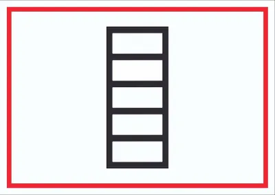 Produktbild von Schild Aufstellfläche tragbare Leiter Symbol A4 Rückseite selbstklebend