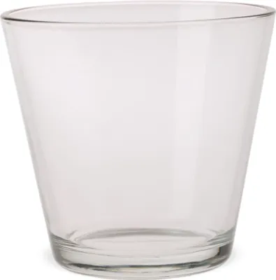 Immagine prodotto di Vaso di vetro a forma conica per fiori vaso decorativo in vetro trasparente Ø 12 cm