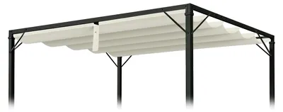 Produktbild von Vigevee Ersatzdach für Pavillon 238x259 cm, Cremeweiß, Pavillon Dachplane aus Polyester mit PA-Beschichtung, UV-beständig, Ersatz-Pavillondach für Garten und Terrasse