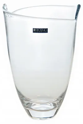 Produktbild von Krosno SWING Glasvase Handgefertigt Kristallklar 26 cm