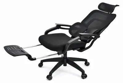 Obrázek produktu pro Ergonomická kancelářská židle s nastavitelnou opěrkou nohou a opěradlem