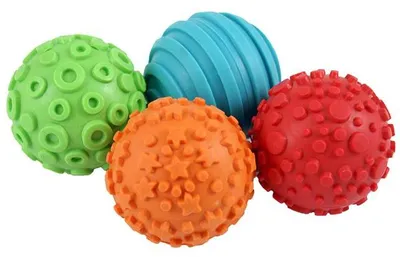 Produktbild von Stempelball Muster Spielzeug Set - 4 Stück kreative Bälle