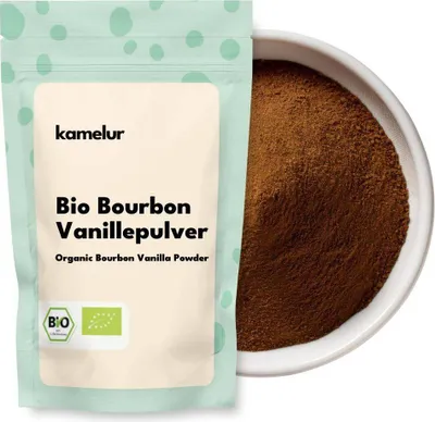 Produktbild von Kamelur 60g BIO Bourbon Vanille gemahlen, Vanillepulver aus Madagaskar