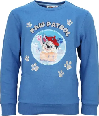 Produktbild von Paw Patrol Kinder Jungen Pullover Sweatshirt Wechselbild – Blau / 98/104