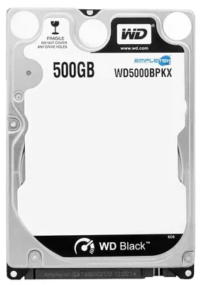 Immagine prodotto di Wd Black Wd5000bpkx 500gb 2,5" Sata Hdd Hard Disk Disco Rigido Notebook Aio Pc