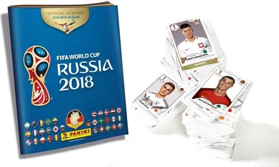 Produktbild von Panini WM Russia 2018 Sticker - 1 Komplettsatz ALLE Sticker der Serie + 1 Album