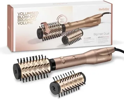 Obrázek produktu pro Horkovzdušný kartáč BaByliss AS952E Big Hair Dual, 650 W, keramické kartáče 50 mm a 40 mm, iontová technologie, otočný kabel 2,5 m