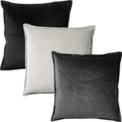 Produktbild von Dutch Decor Dekokissen-Set Caith Trio 50x50 cm Grau