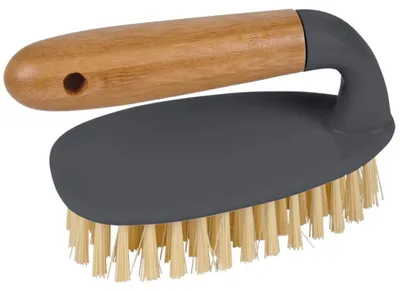 Produktbild von Scheuerbürste, 15 cm, mit Bambusgriff