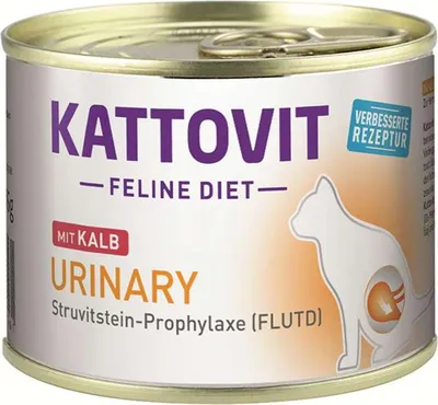 Produktbild von Kattovit - Feline Diet Urinary 12x185g  |  Kalb