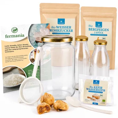 Produktbild von Wasserkefir Starter Set mit Japankristalle + Zubehör