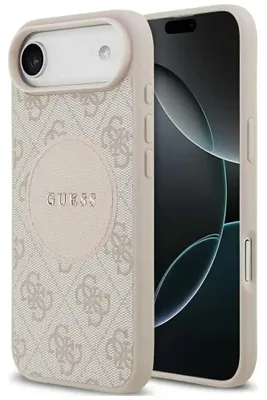 Image de Étui Guess 4G Circle Classic Logo MagSafe pour iPhone Air - rose