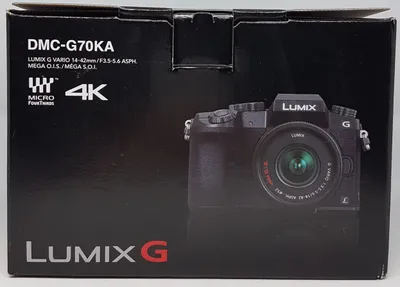 Obrázok produktu pre Panasonic Lumix DMC-G70KAEGK, 16 MP, 4592 x 3448 px, Live MOS, 4K Ultra HD, 360 g, Čierna