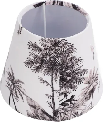 Image de Abat-jour moderne simple en velours exquis Abat-jour décoratif conique pour tête de lampe E27 E14 Rainforest