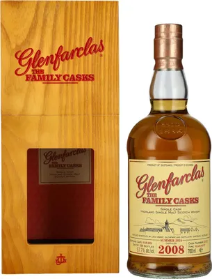 Produktbild von Glenfarclas THE FAMILY CASKS Single Cask SUMMER 2024 Plain Butt #2112 2008 57,7% Vol. 0,7l in Holzkiste