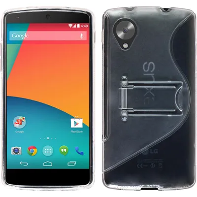 Produktbild von PhoneNatic Case kompatibel mit Google Nexus 5 - clear Silikon Hülle  + 2 Schutzfolien