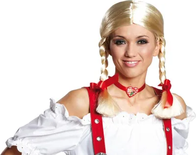 Produktbild von Mottoland 54272 - Gretchen rote Schleife Perücke