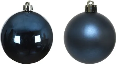 Produktbild von Weihnachtskugeln Glas 6cm x 20 Stück - Nachtblau