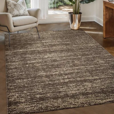 Productafbeelding van Unyqoos® Relax Oslo – Laagpolig tapijt, effen bruin, 250 x 250 cm (vierkant) – Polypropyleen, 1850 g/m², modern
