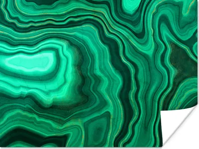 Produktbild von MuchoWow® Poster Geode - Grün - Achat - Steine 160x120 cm - Foto Plakat