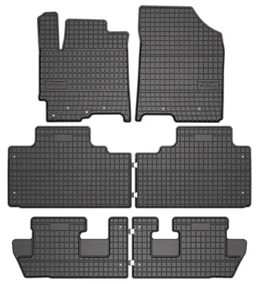 Produktbild von Gummi-Fußmatten für JAC JS8 Pro 2024- (SUV) – Schwarz, passgenau – Wielganizator SolidPRO