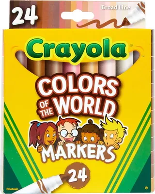 Zdjęcie produktu dla Crayola 58-7804, 24 kol., Wielobarwny, Wielobarwny, Okrągły, Plastik, Tajwan