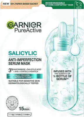 Image de Masque contre les imperfections cutanées Masque sérum salicylique 1 pièce