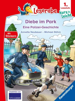 Produktbild von Leserabe 1. Lesestufe Kurz und leicht - Diebe im Park - Eine Polizei-Geschichte