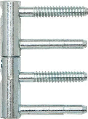 Produktbild von Solido Türband | Zargenband verstellbar | Einbohrband 2-tlg. m. Zylinderkopf, für Holztür, Band ø 14 mm, Stahl verzinkt