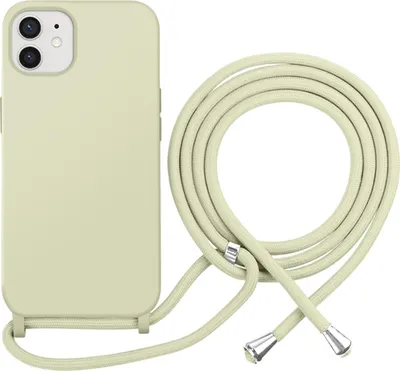 Zdjęcie produktu dla Etui Moxie Color Lace z TPU do iPhone'a 12/12 Pro z łańcuszkiem do noszenia, jasnozielone