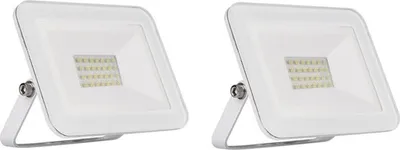 Produktbild von LED Flutlichtstrahler 2er SET 20Watt & 1800Lumen Weiß IP65 Hoflichtbeleuchtung