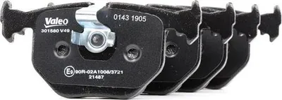 Produktbild von VALEO Bremsbeläge Satz Hinten für BMW 3 Limousine (E46) 301580