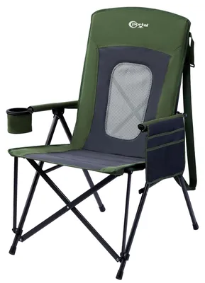 Image de Chaise de camping pliante avec dossier haut