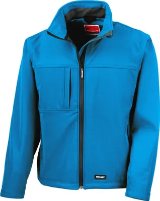 Produktbild von Result Herren Softshell-Jacke / Multifunktionsjacke, 3-lagig, wasserfest, atmungsaktiv BC2046 (L) (Azurblau)