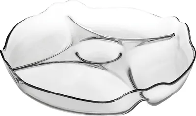 Produktbild von Servierteller Servierplatte Glas Teller Geschirr Fleischplatte Antipasti 30 cm